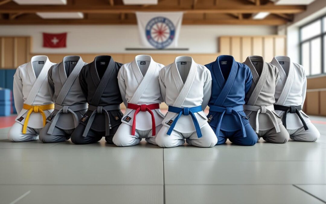 Couleurs des ceintures au judo : progression complète et exigences par grade